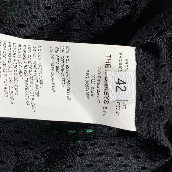 GIANLUCA CAPANNOLO Size 6 Blue Green Polyester Blend Vest - Picture 4 of 5